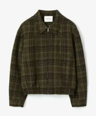 LEMARD(ルマード) タータンチェック ウール ブルゾン - ブラウン 2