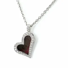 ピアジェ PIAGET ライムライト ネックレス WG ホワイトゴールド ペンダント メレダイヤ ハートモチーフ 貝 ネックレス 750 シェル ダイヤモンド レディース 【中古】のサムネイル