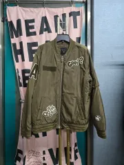 GUESS ゲス ユニセックス カーキ 軽量パイロットジャンパー アウター