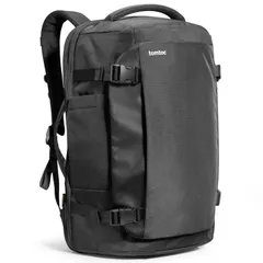 新品 [tomtoc] 旅行 リュック 大容量 40L 機内持ち込み ビジネス バックパック 旅行バッグ カバン リュックサック メンズ 多機能 17.3型PC対応 撥水加工 部活 合宿 通学 通勤 トラベル 出張 黒