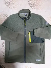 アンダーアーマー グリーン フリース フリース ボア ジップアップ ジャケット L