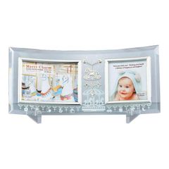 【中古】【非常に良い】ユーパワー 写真たて・フォトフレーム シルバー 写真サイズ:ミニサイズ(89x89mm)x1枚、サービスサイズ(89x127mm)x1枚 GF-02591