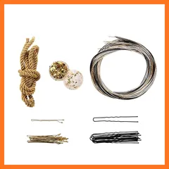 【新品】 [OTAKUMARKET] 成人式 髪飾り 水引 紐 金箔 ピン セット ヘアアクセサリー 卒業式 振袖 袴 七五三 浴衣 ヘアアクセサリー 金箔ヘア 金 ゴールド 成人式前撮り 振袖 着物 和装 卒業式 結婚式 花嫁 ヘッドパーツ (黒白金銀) 0