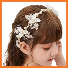 【新品】 [MajuMaju]ヘアアクセサリー ピアノ発表会 ヘッドドレス 女の子 子供 手作り ハンドメイド アレンジ 髪飾り(C) (PMA11) 1