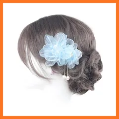 【新品】 [NANA手作り]髪飾り クリップ 揺れるパールビーズ 浴衣 和装 花火大会 シンプル 花 ショート 袴 はかま 成人式 卒業式 前撮り 花嫁 七五三 入園式 入学式 1