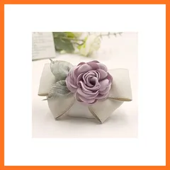 【新品】 [Amalet Roses] バレッタ リボン 卒業式 入学式 卒園式 結婚式 大人 可愛い 上品 コサージュ フラワー フォーマル 母の日 花 髪飾り (シャンパン) 1