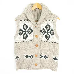 ニコアンド Niko and.. ニット ベスト 毛 ベージュ ノルディック kz13482