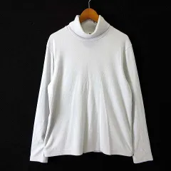 ユニクロ UNIQLO ヒートテック フリース タートルネック T ニット カットソー 長袖 L ライトグレー
