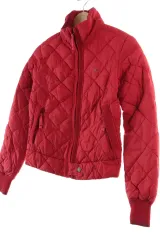 W(S-M) Tommy Hilfiger トミーヒルフィガー ダウン アウター ジャケット キルティング アメカジ レッド-1641A