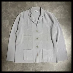 ensuite ウール100％ ニットジャケット グレー 羽織 きれいめ 通勤