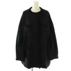 ラピーヌブランシュ LAPINE BLANCHE フェイクファーベスト 前開き