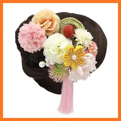 【新品】 OTAKUMARKET 髪飾り 浴衣 成人式 髪 飾り 3点セット つまみ細工 花 七五三 袴 着物 振袖 和装 卒業式 結婚式 髪留め コーム ヘアアクセサリー 3カラー (ピンク) 1