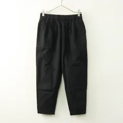 2023SS エヴァムエヴァ evam eva cotton tuck pants コットン タックパンツ 1｜ブラック ボトムス テーパード【2400014725032】