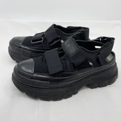 コンバース オールスタートレックウエーブ サンダル OX 23.0 ブラックモノクローム