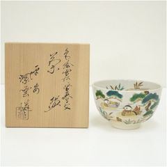 伊坂清香 乾山 稲穂 雀絵 茶碗 共箱 共布 茶道具 - メルカリ