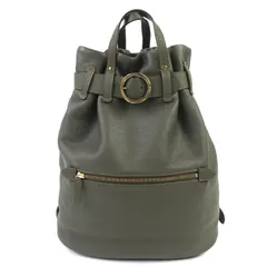美品△Felisi フェリージ 16/35-LD ロゴバックル 2WAY レザー トートバッグ リュック・デイパック ダークグリーン 保存袋付き イタリア製 レディース 定価132,000円のサムネイル
