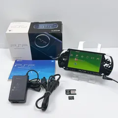 美品 PSP 3000 ピアノブラック 遊べるセット 動作確認済み FW6.60 後期型モデル ソニー プレイステーション ポータブル SONY PlayStation Portable psp 説明書 箱付き