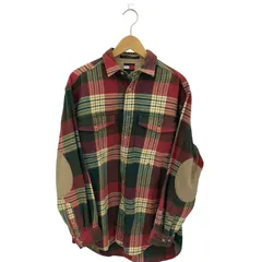 トミーヒルフィガー TOMMY HILFIGER エンブレム刺繍 フランネルチェック 長袖シャツ メンズ  S