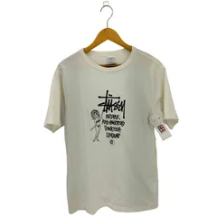 ステューシー Stussy ワールドツアー ガールプリント クルーネック半袖Tシャツ カットソー メンズ  L