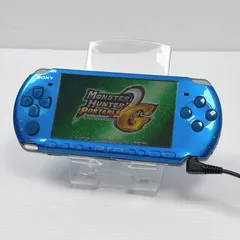 美品 PSP 3000 バイブラントブルー 動作確認済み FW6.60 後期型モデル ソニー プレイステーション ポータブル SONY PlayStation Portable psp