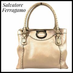 Feragamo ベージュ スエード ハンドバッグ ミニバッグ付き - メルカリ