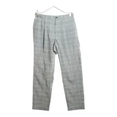 UNITED ARROWS green label relaxing (グリーンレーベル リラクシング) チェック柄 ワンタック スラックスパンツ グレー 3214-199-2558