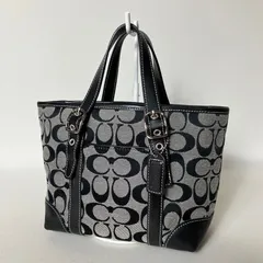 2510-493｜美品｜コーチ シグネチャー ハンドバッグ ブラック