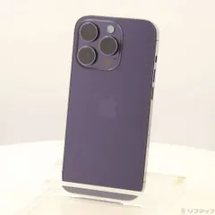 〔中古品〕 iPhone14 Pro 256GB ディープパープル NQ1E3J／A SIMフリー 〔ネットワーク利用制限▲〕【344】