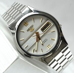 SEIKO 5 セイコー5 自動巻き Automatic デイデイト レア文字盤 2トーン