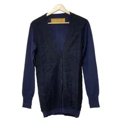 Zhor&Nema(ゾー&ネマ) カーディガン サイズS レディース - ネイビー×黒 長袖/レース/エルボーパッチ
