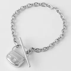 新品 ディーゼル DIESEL ブレスレット チェーンブレスレット シルバー