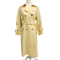 ZM1668 SLY スライ ロングコート ベルト付き クリーム色 サイズ1 バックスリット37�p 裏地総柄