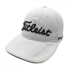 タイトリスト キャップ 白×黒 立体ロゴ フットジョイ  フリー(57-59cm)  ゴルフウェア TITLEIST