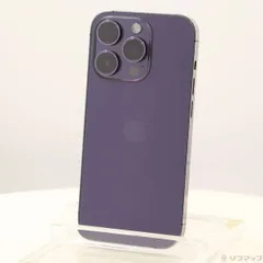 〔中古品〕 iPhone14 Pro 512GB ディープパープル MQ283J／A SIMフリー【371】