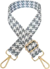 Purroo ショルダーストラップ バッグ用 太め ショルダーベルト 後付け 単品 ショルダー紐 付け替え 調節可能 (グレー)