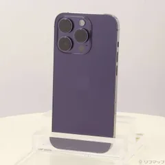 〔中古品〕 iPhone14 Pro 512GB ディープパープル MQ283J／A SIMフリー【349】