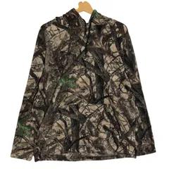 Gutdo Series リアルツリー フリース 迷彩 カモフラ パーカー フーディー プルオーバー China製 メンズ M マルチカラー