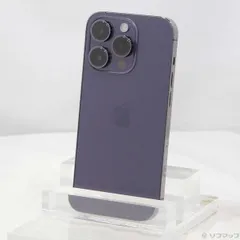 〔中古品〕 iPhone14 Pro 512GB ディープパープル MQ283J／A SIMフリー【198】