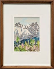 岡本 肇『パリ郊外シュブルーズ』油彩画【真作保証】 絵画 - メルカリ