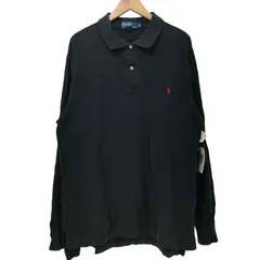 ポロバイラルフローレン Polo by RALPH LAUREN 90s ポニー刺繍 鹿の子 L/S ポロシャツ メンズ import：L 