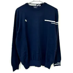 パーリーゲイツ　ウール混 ニットセーター　サイズ5　ネイビー系