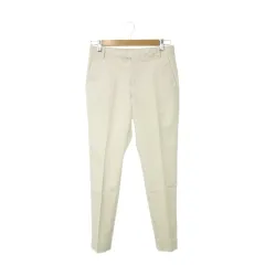 グリーンレーベルリラクシング ユナイテッドアローズ green label relaxing テーパードパンツ 38 アイボリー クリーム ジップフライ センタープレス /AH25 ■GY99