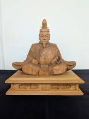 吉田松陰像 銅製 ブロンズ像 疋田雪洲作木彫像の細密写 - メルカリ