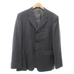 メンズビギ MEN'S BIGI テーラードジャケット Super 100s シングル ウール イタリア製生地 L グレー /YJ