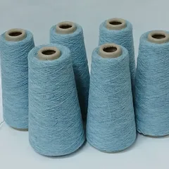 【K-268】アンゴラ混ウールナイロン コーン巻き 糸 6本