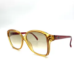 Christian Dior クリスチャンディオール　CDロゴ　サングラス　2133 30 ドイツ製　56□14 プラスチックフレーム　レッド×ゴールド系　レディース　ユニセックス　ラグジュアリー　高級　ハイブランド