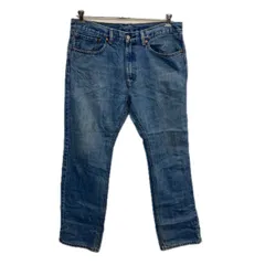 Levi's 505 デニムパンツ W34 ブルー リーバイス ジップアップ アメカジ ジーンズ デニム コットン 2512-315