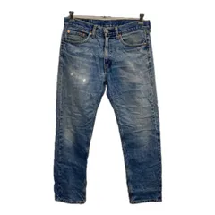 Levi's 505 デニムパンツ W33 ブルー リーバイス ジップアップ アメカジ ジーンズ デニム コットン 2512-316