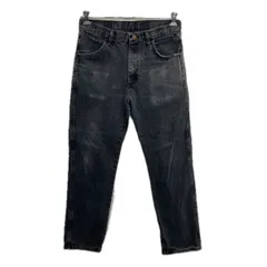 RUSTLER デニムパンツ W32 ブラック ラスラー ジップアップ アメカジ ジーンズ デニム コットン 2512-332