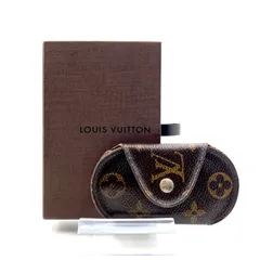 LOUIS VUITTON ルイヴィトン　モノグラム　ミュルティクレロンPM キーケース　6連(うち金具3個欠品) PVC×レザー ブラウン　ゴールド金具　フランス製　ヴィンテージ　箱付き